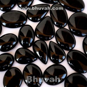 Piedras preciosas de ónix negro pulido, novedad - Product Image 3