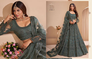 Lehenga Choli-Red de diseñador para el trabajo, última colección, 2022 - Product Image 4