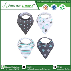 Bavoirs bandana unisexes pour bébé |   Bavoirs imprimés doux et confortables |   Bavoirs d'alimentation réglables et réutilisables |   Respirant Confortable Écologique - Product Image 3