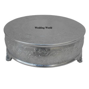 Support à gâteau en métal blanc, forme ronde, fait à la main, support à gâteau design, vente chaude, nouveau support à gâteau en métal de luxe en gros - Product Image 6