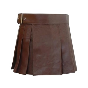 Kilt réglable en cuir marron pour dames Mini accessoire d'instrument de musique de style écossais cornemuse en laine acrylique avec Mini - Product Image 2