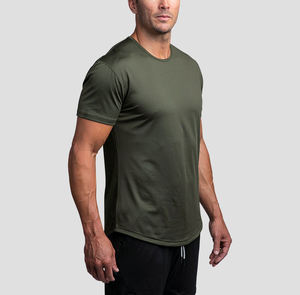 Camiseta deportiva para hombre, ropa de gimnasio con logotipo personalizado, Camiseta estampada de poliéster de talla grande, venta al por mayor - Product Image 3