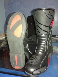 Botas de Motociclismo de Cuero Profesionales para Carreras, Unisex, Impermeables, Transpirables y Resistentes al Viento - Product Image 5