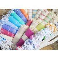Serviette turque promotionnelle en tissu de coton, Fouta en coton, vente en gros, serviette de plage en coton douce et à séchage rapide pour adultes, pour la plage.