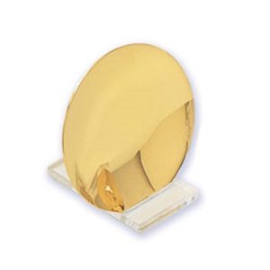 Assiette avec support en laiton, fournitures d'église, fournitures d'enterrement du monde cuivreux en inde - Product Image 1