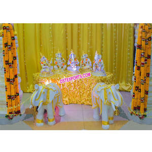 ธีมการตกแต่งทางเข้างานแต่งงานของชาวฮินดูประตูทางเข้าพิเศษสำหรับงานแต่งงานของชาวอินเดียดนตรีพระพิฆเนศการตกแต่งทางเข้า - Product Image 1