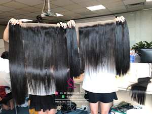 ผมต่อแบบ Double Drawn Bone Straight แท้ 100% เวียดนาม กัมพูชา เรมี่ เกรด 8A 9A  จัดเรียงเกล็ดผม  แบบเวอร์จิ้น  ทอเส้นเดียว  สำหรับทุกสี - Product Image 4