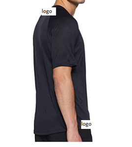 ผู้ชายคอวีแขนสั้นเสื้อยืดโพลีเอสเตอร์คุณภาพสูงผู้ชายจำนวนเสื้อยืดโพลีเอสเตอร์84%,16% Elastane นำเข้า - Product Image 2
