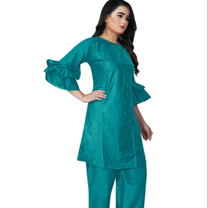 เสื้อแจ็กเก็ตผ้าเรยอนสำหรับผู้หญิงผ้าคอตตอนดีไซน์ใหม่ล่าสุดเสื้อผ้าปากีสถานสำหรับผู้หญิงเสื้อผ้าพร้อมส่ง - Product Image 1