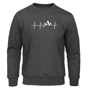 Haute qualité 100% coton hiver sweats sérigraphie personnalisée Logo o-cou polaire plaine teint hommes - Product Image 5