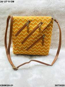 Ikkat กระเป๋าราตรีสลิงมีสไตล์ดีไซน์เนอร์พร้อมกระเป๋าผ้าคอตตอนซับใน - Product Image 5