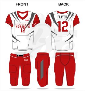 Ensembles de maillots et de pantalons de sublimation respirants d'uniformes de football américain personnalisés OEM en grandes tailles - Product Image 5