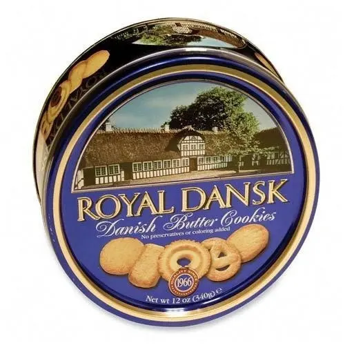 Royal Dansk danimarka tereyağlı kurabiyeler 340G