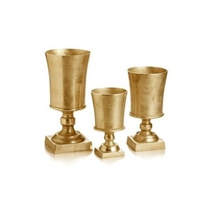 Último diseñador al por mayor clásico florero de Metal hecho a mano elegante niquelado soporte de flores superventas soporte de flores - Product Image 4