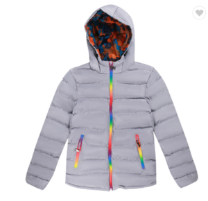 Su logotipo Abrigos de burbujas ligeros a prueba de viento Chaquetas de plumón de pato de invierno Chaqueta acolchada brillante acolchada de alta calidad - Product Image 2