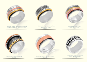 Rainbow <b>Spinner</b> <b>Ring</b> 18k Gold Plated Manufacturer Handmade Band <b>Ring</b> Low Price Sterling Silver Jewelry Casa De Plata - Product Image 4