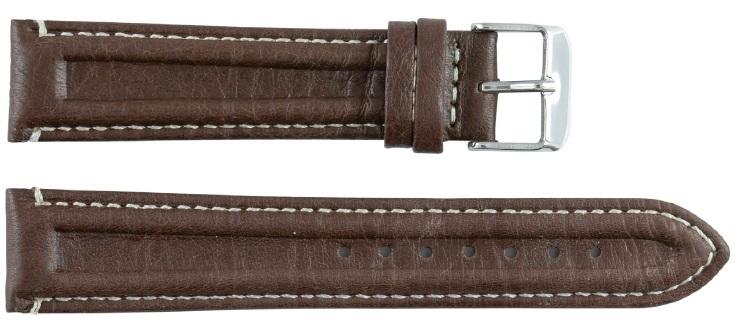 รอยเย็บสีขาวมิดเลอร์สีน้ำตาล