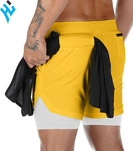 Hot sell 2 in 1 men beach <b>shorts</b> basketball <b>gym</b> Wear <b>shorts</b> for men High Quality Men Printing Logo Fit And Jogging <b>Short</b> - Product Image 1