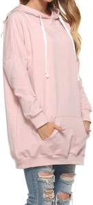 Women's Hot Fashion <b>Oversized</b> Gym Joggers <b>Hoodie</b> Custom Made with <b>Long</b> Breathable Terry Fabric Plus Size for Winter Sports - Product Image 3