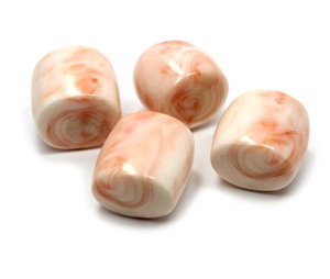 Piedras preciosas de piedra de alta calidad de Coral blanco y rosa japonés Natural de 4 piezas para la fabricación de joyas, piedras preciosas minerales sueltas en forma de tubo - Product Image 4