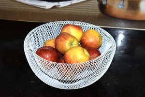 Frutero Redondo de Hierro Sostenible, Nuevo Diseño Ecológico, Almacenamiento Doméstico para Artículos de Cocina, Material Metálico - Product Image 4