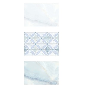 Azulejos de pared esmaltados brillantes para baño de color azul hielo para baño 300x450mm - Product Image 1