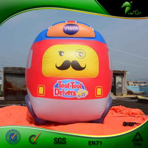 Autobús Inflable Gigante de Helio para Desfiles Urbanos, Modelo de Coche Rojo Inflable para Celebrar Días Festivos - Product Image 2