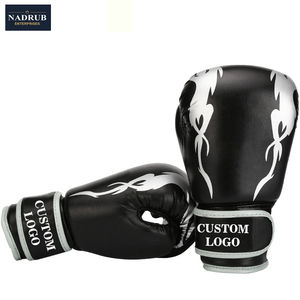 Gants d'entraînement de boxe professionnels, design personnalisé, cuir PU, fermeture auto-agrippante, sangle de poignet, prix abordable - Product Image 4