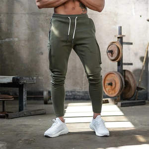 Pantalon de survêtement en coton taille haute pantalon de survêtement de gymnastique décontracté pour hommes pantalon d'exercice d'entraînement en polaire personnalisable avec service OEM - Product Image 6