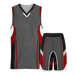 Ensemble maillot et short de basket-ball universitaire uniforme personnalisé à sublimation respirante pour hommes vêtements d'entraînement en équipe de jeunes - Product Image 2