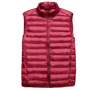 Haute qualité coupe-vent sans manches doudoune hiver professionnel meilleure qualité conceptions personnalisées toile tissu enduit traitement - Product Image 6