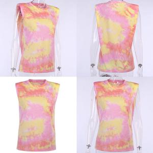 เสื้อกล้ามมัดย้อมสำหรับผู้หญิงเสื้อแขนกุดระบายอากาศได้ดี - Product Image 6