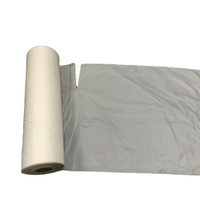 Sac personnalisé à soufflets latéraux en polyéthylène haute densité (HDPE)/polyéthylène basse densité (LDPE) biodégradable transparent sur rouleau avec logo OEM pour emballage de sushis