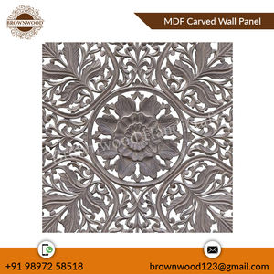 Panneau mural décoratif en bois, couleur grise lavable, Design Unique, 10 pièces/lot - Product Image 3