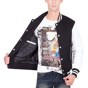Chaqueta de béisbol acolchada personalizada para hombre, cazadora de satén en todos los colores - Product Image 4