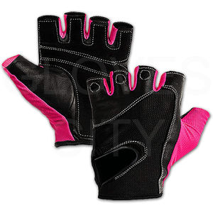 Gants de gymnastique Offre Spéciale demi-doigts pour hommes et femmes Gants en cuir synthétique entièrement rembourrés par GLOVES City - Product Image 3