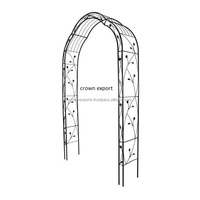 Valla de enrejado para jardín, arcos, pérgolas, puertas de puente, diseños tradicionales de la india, metal de hierro resistente