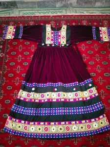 ชุดโคจิพื้นเมือง,ชุดเดรสธงชาติอัฟกานิสถาน/ปากีสถานบันจาราชุดวินเทจชนเผ่าโดย AJM - Product Image 6