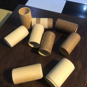 Bamboo cup with lid, food safe cup made from bamboo, two layers cup now on sale - Product Image 1