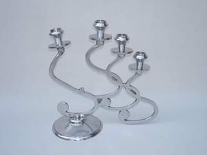 Premium Offre Spéciale Vintage brillant polonais Menorah bougeoir candélabre incassable bougeoir forme personnalisée acceptée - Product Image 2