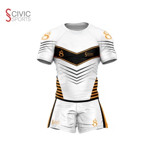 Maillots de Rugby personnalisés à faire soi-même, uniforme de 3,5 pouces, impression entièrement sublimation, 350gsm - Product Image 1