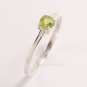 925 bijoux en argent Sterling pur péridot naturel pierre précieuse nouveau indien à la mode mariage fiançailles bijoux fins choisir n'importe quelle taille - Product Image 1