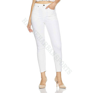 Custom <b>Jean</b> Label Button Knitted Denim Cotton Plus Size Sweet Cartoon Dark/Light Wash Casual Pants OEM High <b>Elastic</b> <b>Waist</b> Fly - Product Image 5
