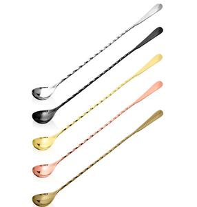 Cuillère en acier inoxydable, vendu à la main, différentes couleurs et manche long, meilleur poli pour emballage personnalisé, vente en gros - Product Image 1