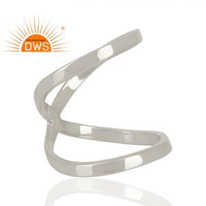 Designer 925 Sterling Fine Silver Girls Fashion <b>Rings</b> Wholesaler of <b>Plain</b> Silver Jewelry Supplier - Product Image 3