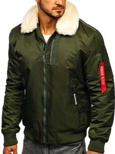 Blouson d'hiver pour homme, sticker style aviateur, offre spéciale, grande taille - Product Image 3