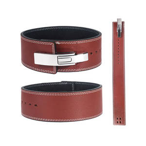 Cinturón de Levantamiento de Pesas Geo Brother Co 2026, de Cuero Vacuno, Antideslizante, Resistente, Ajustable, Unisex, con Hebilla de Palanca - Product Image 1