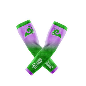 2024 Venta caliente UV Colorf Sport Rning Arm Sves High American Football Sublimado Entrenamiento Protección Refrigeración Técnica impresa - Product Image 2