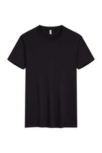 Oem customized High Quality 210g drop shoulde round neck t-shirt 100% cotton Custom Branded LOGO Printing Plain Men T Shirts - Product Image 3