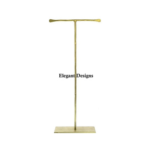 Présentoir de bijoux de luxe en acier inoxydable enduit de poudre blanche à trois niveaux fait à la main écologique durable de haute qualité - Product Image 3